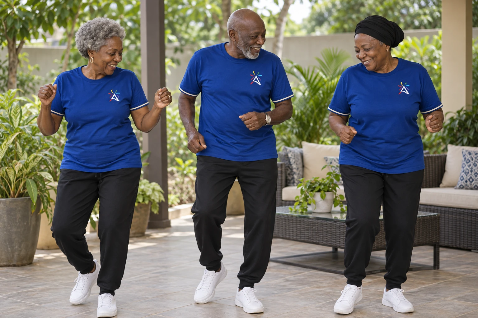 Older adults enjoying gentle movement